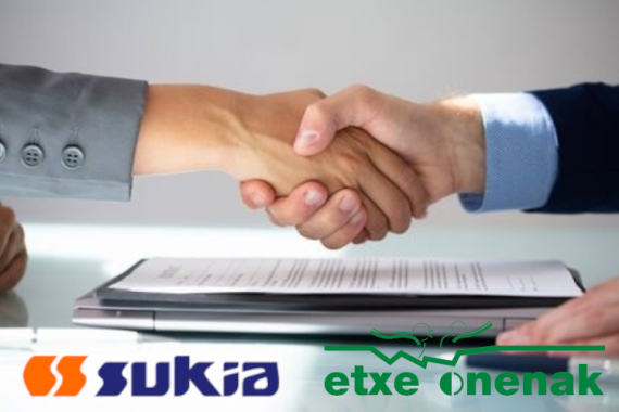 Sukia y Etxe Onenak, nos unimos y continuamos a tu lado